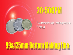 125mm Alt ve 99mm Alt Kutu Kapakları İçin Otomatik Şerit Besleme Sistemi