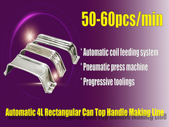 Otomatik 4L Dikdörtgen Kutu Üstü Kulplu Üretim Hattı