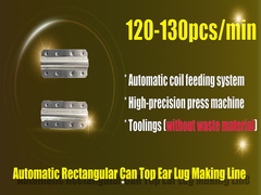 %100 Malzeme Tasarrufu için Otomatik Dikdörtgen Kutu Kulak Kulplu Yapım Hattı