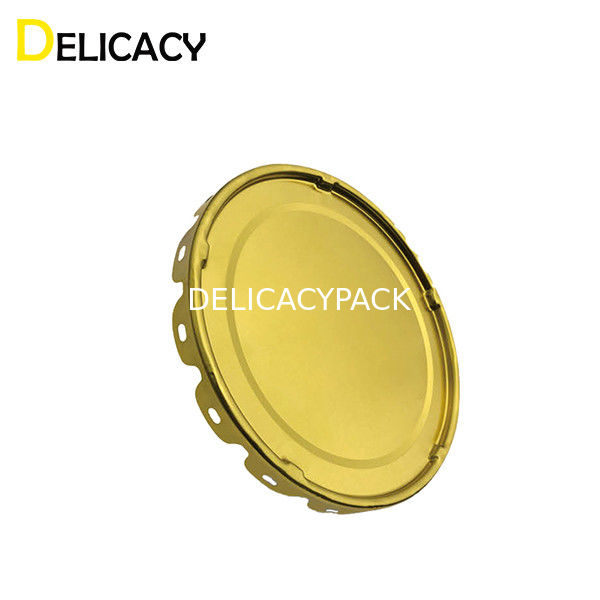 Teneke Substrat Demir Metal 10L Yuvarlak Endüstriyel Kimyasal Boya Kovası İçin Kapaklı Olabilir