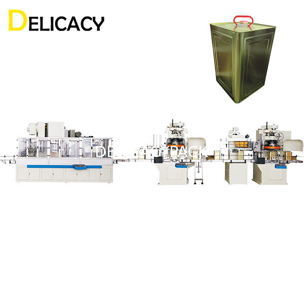 20CPM Otomatik Teneke Kutu Üretim Hattı, Büyük Kare Teneke Yapma Makinesi CE Sertifikalı