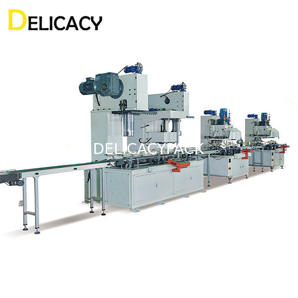 Kimyasal Sanayi İçin 35KW Otomatik Teneke Kutu Üretim Hattı Kova Yapımı