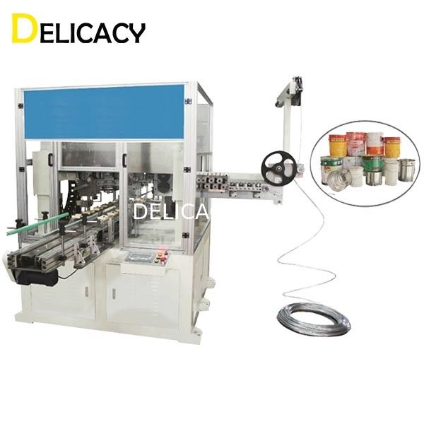 Kimyasal Kova Can Yapımı Hattı İçin Otomatik Çelik Metal Ambalaj Makinesi Kalay Namlu Tel Kolu Makinesi