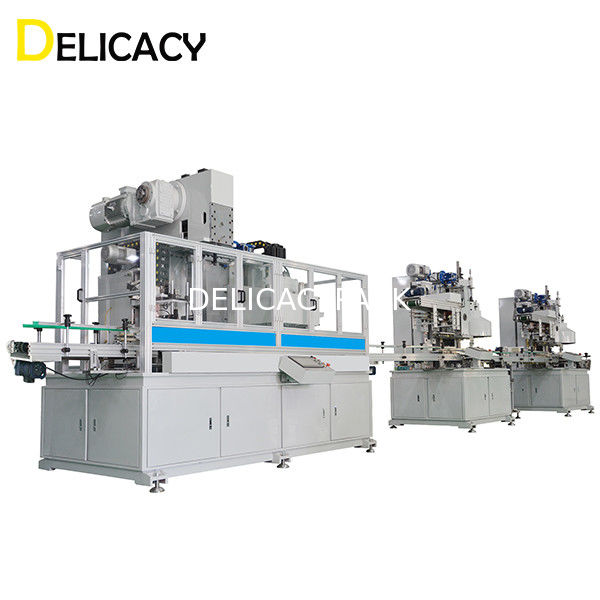 Küçük Kare Dikdörtgen Kutu Gövdeleri Yapımı İçin 30CPM Otomatik Teneke Kutu Yapma Makinesi